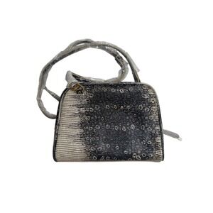 LOGO by Lori Goldstein Embossed Snakeskin Genuine Leather Crossbody Purse NWOT